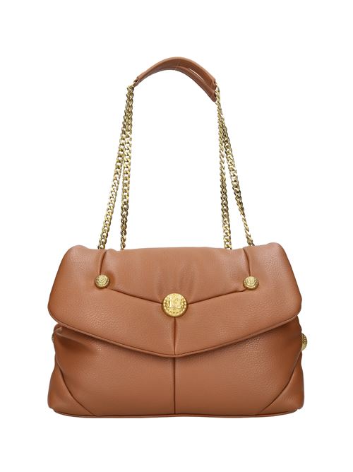 Borsa in ecopelle con borchie LA CARRIE | STUD LC BOWLING SHOUDER BAGCUOIO